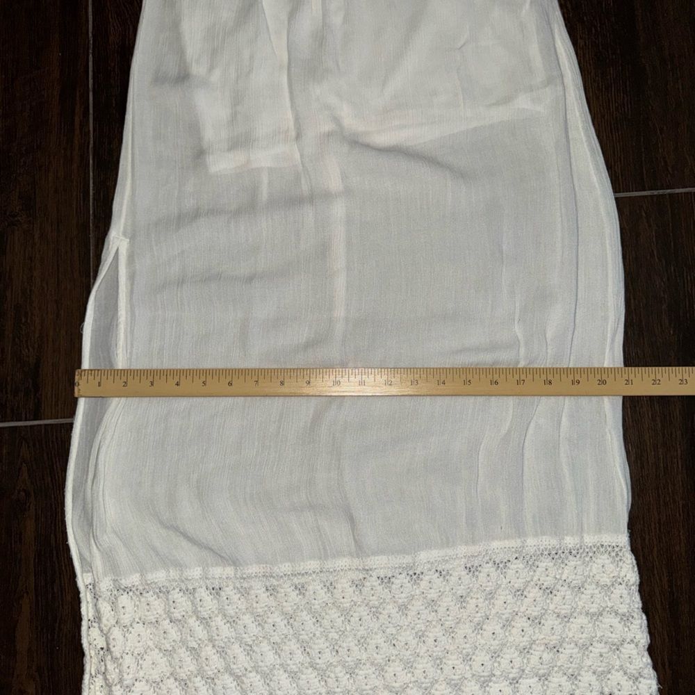 Abercrombie Kids Cream Maxi Skort with crocheted hem - Picture 4 of 11